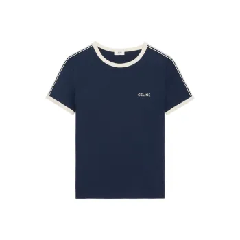 CELINE SS25 T Shirt Men's Marine Blue
