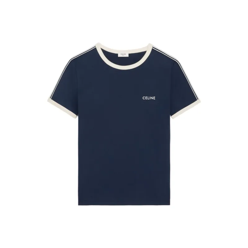 CELINE SS25 T Shirt Men's Marine Blue-0