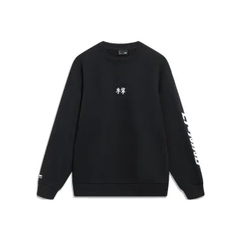 LiNing Sports Lifestyle Collection Sports Fashion Collection Sweatshirt Men's Matte Black