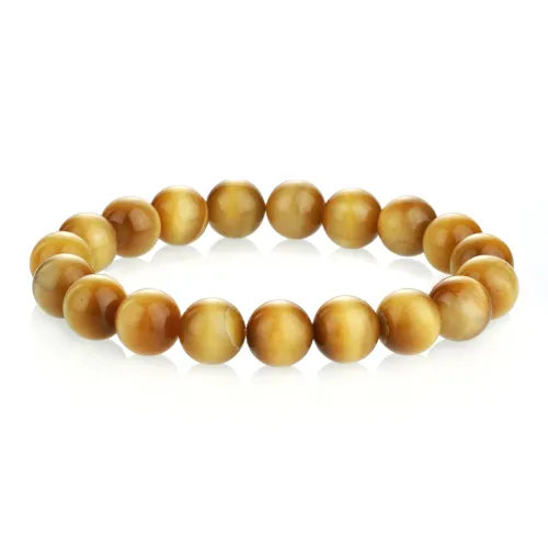 CHINA GOLD Tiger's Eye Stone Bracelets Unisex