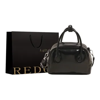 REDOO PU Handbag Regular Women's Black/Light Pink/Light Yellow/Ecru