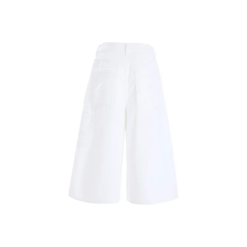 Kazakhstan Denim Shorts Women's White-1