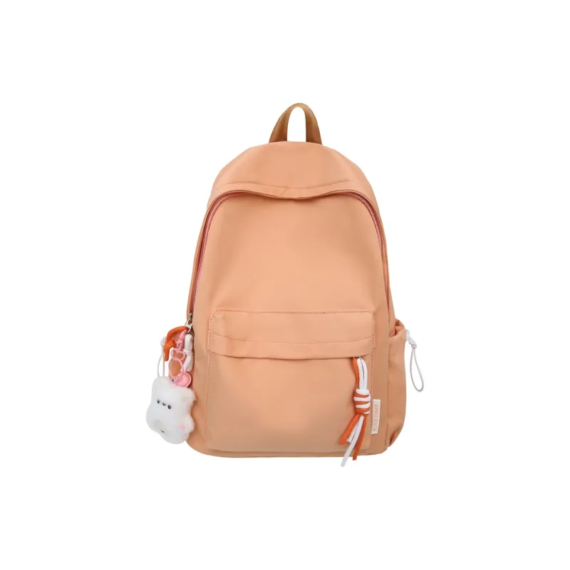 LUVISTRUE Nylon Backpack Unisex Black/Yellow/Orange/Green/White/Pink-9