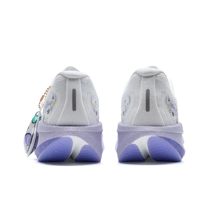 XTEP 360X 2.0 Abrasion Resistant Rebound Low Top Carbon Plate Training Running Shoes Women's White Purple-5