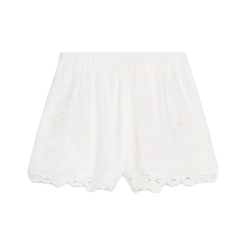 ZARA ZW Series Casual Shorts Women's White-1