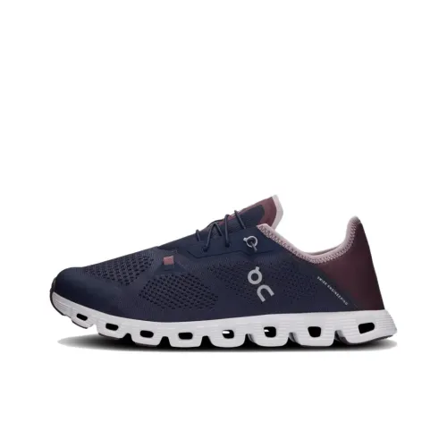 On Cloud 5 Coast Anti Slip Wear Resistant Low Top Casual Shoes Men's Dark Blue Purple