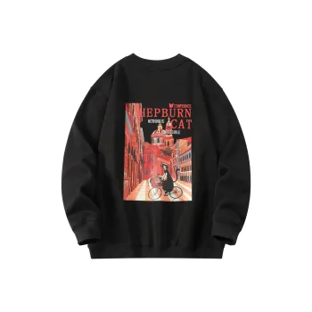 Hepburn Cat Sweatshirts Unisex