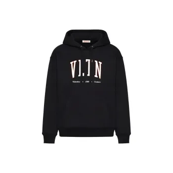 Valentino VLTN Logo Printed Drawstring Hoodie