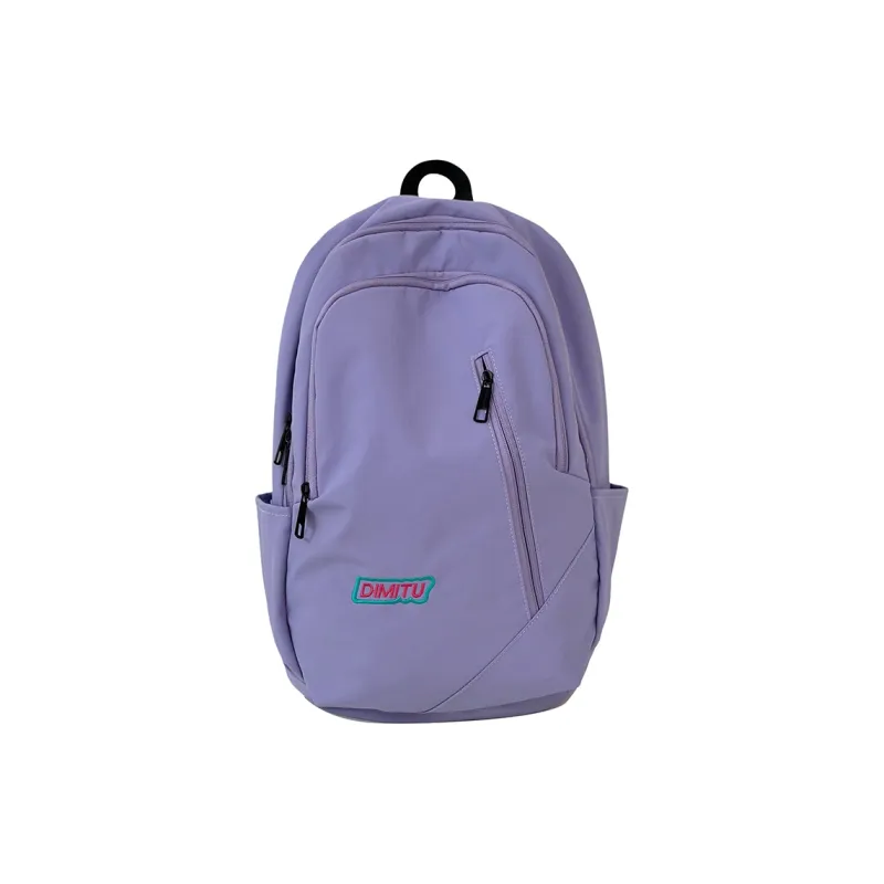 Single Warehouse Nylon Backpack Regular Unisex White/Blue/Purple/Black-13