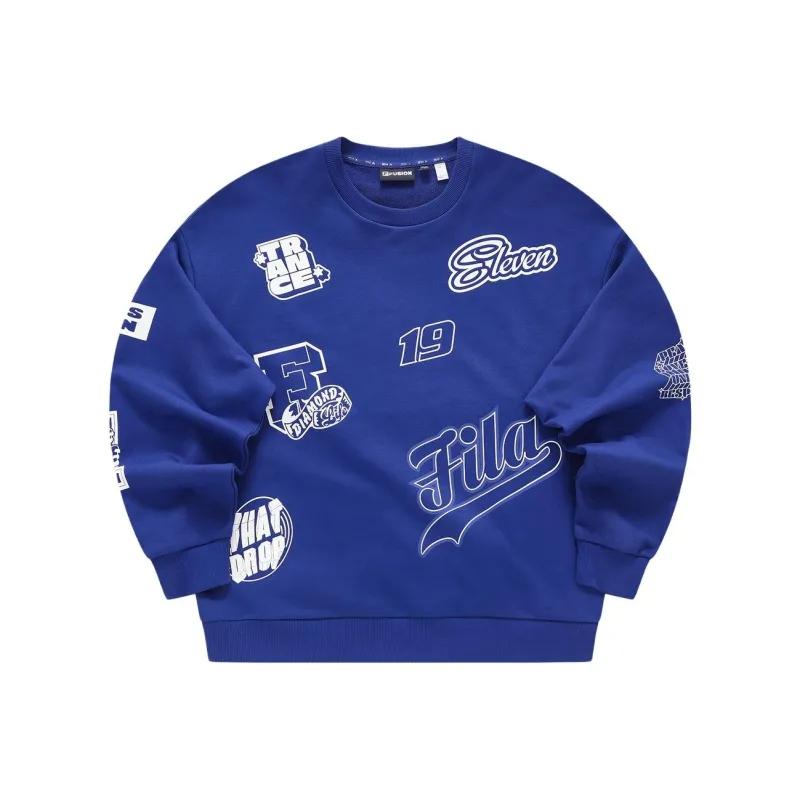 FILA FUSION Sweatshirts Men Sugary Blue-0