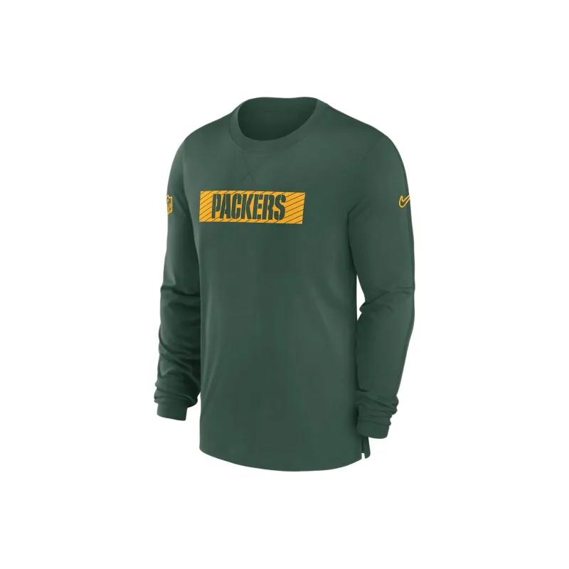 Nike Bay Packers Sideline Player Team Issue Men's Nike Dri FIT Long Sleeve Top-0