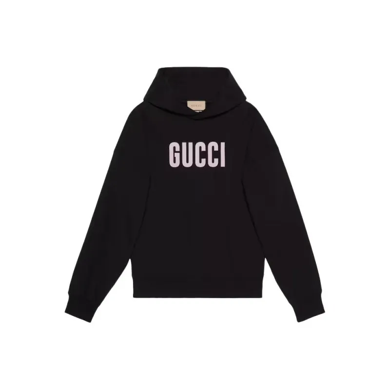 GUCCI Graphic-print Cotton Jersey Hoodie-0