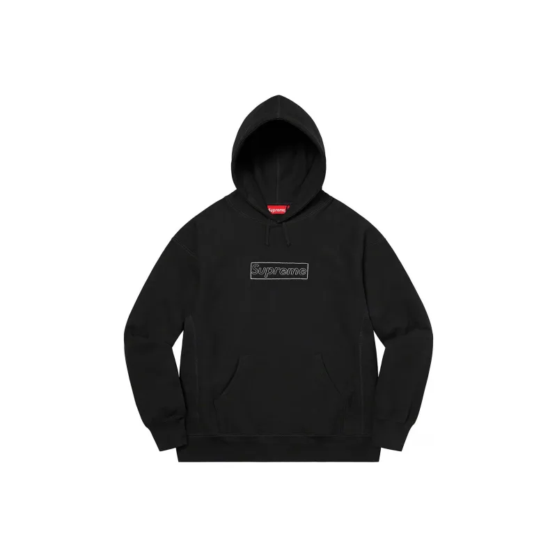 Supreme Kaws Chalk Logo Hooded Sweatshirt-0