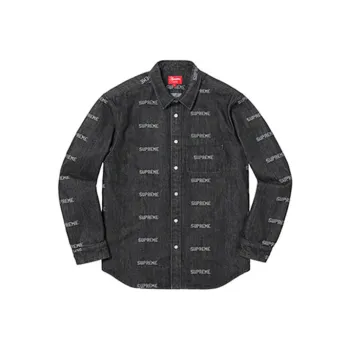 Supreme Logo Denim Shirt