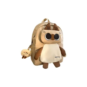 URBAN FOREST Nylon Backpack Unisex Khaki/White/Black