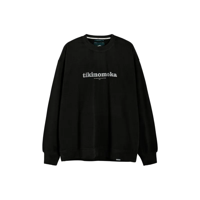 TIKIMOMOKA Crew Neck Loose Fit Regular Sweatshirt Spring And Autumn Unisex-9
