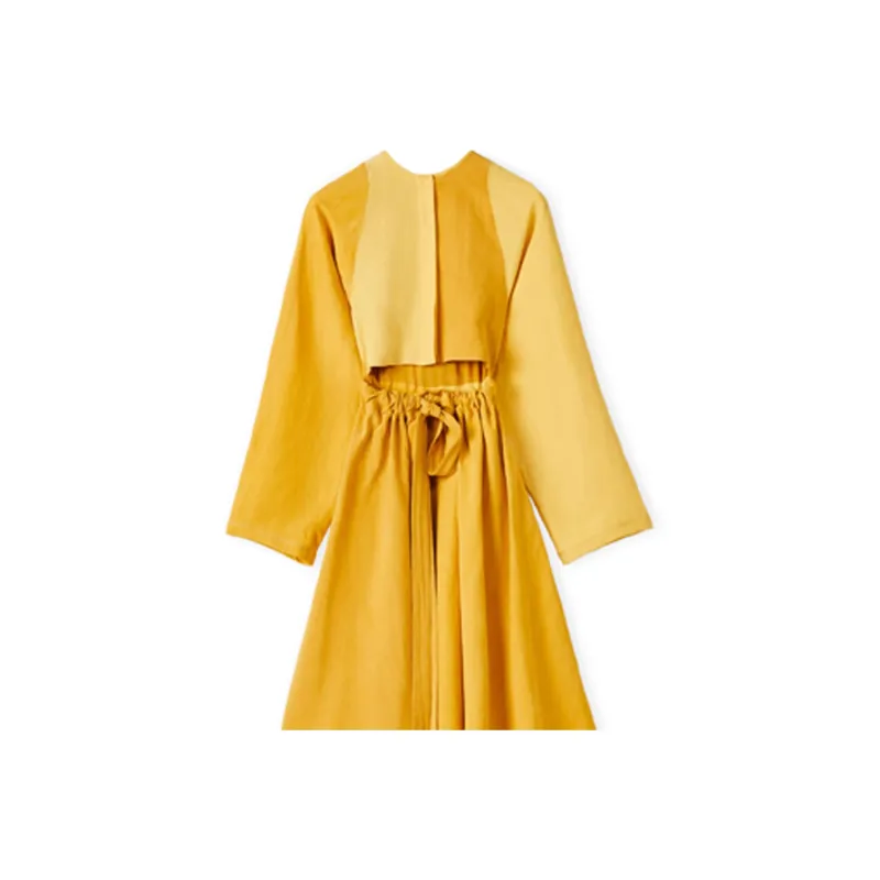 LOEWE Long Sleeved Dresses Women's Yellow-4