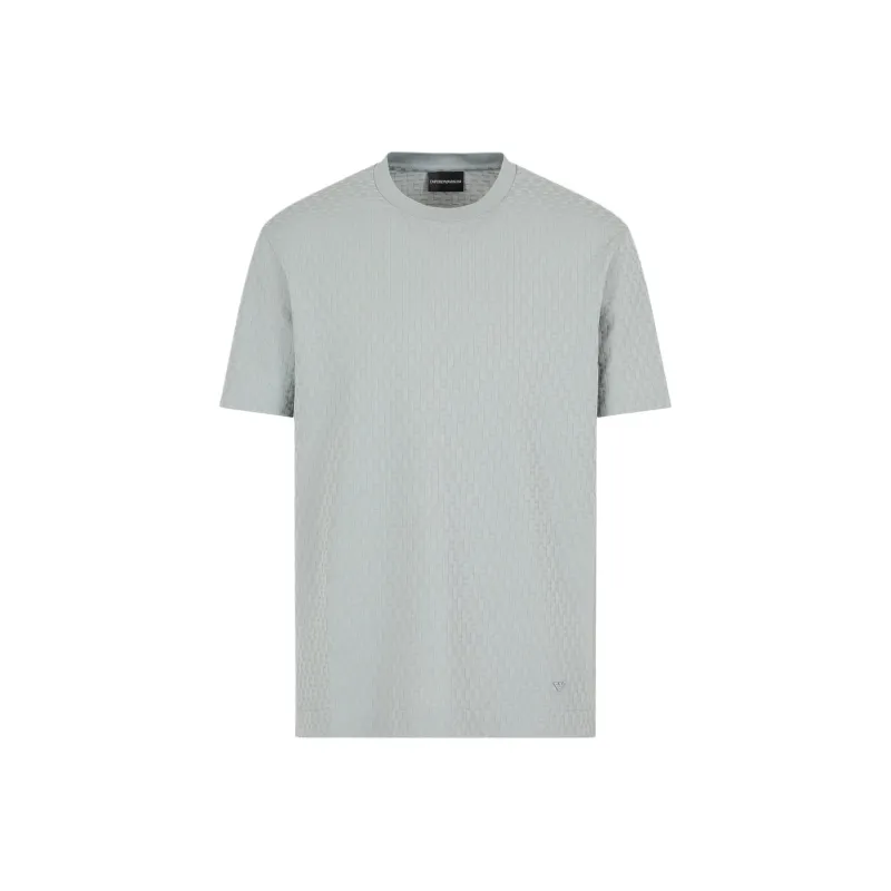 ARMANI EXCHANGE 3D effect Asv Embossed Jacquard Jersey T shirt-0
