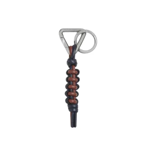 Bottega Veneta Lambskin Keychains Men's Black