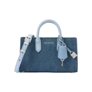 MICHAEL KORS Scarlett Fabric Tote Bag Shopping Bag Shoulder Bag Crossbody Bag Handbag Extra Small Women's Denim Blue
