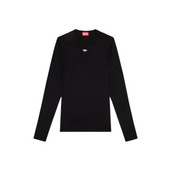 DIESEL D Ribber Ls N Logo Patch Knitted T Shirt