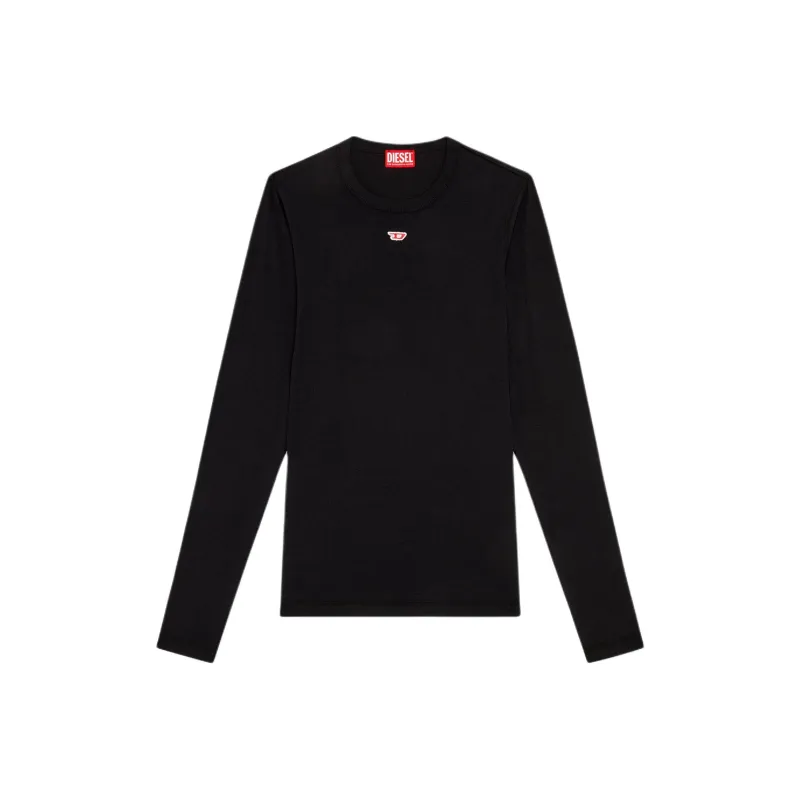 DIESEL D Ribber Ls N Logo Patch Knitted T Shirt-0