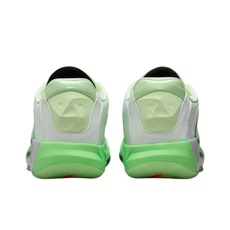 Jordan Luka 4 Shock Absorbers With Slip Resistant Features Low Top Basketball Shoes Unisex White Green-4