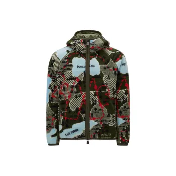 Moncler Grenoble Graphic-print Zip-up Hooded Jacket