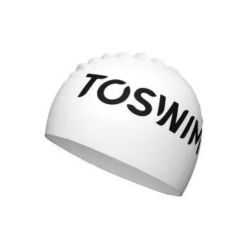 TOSWIM Swimming Caps Silicone Swim Women's