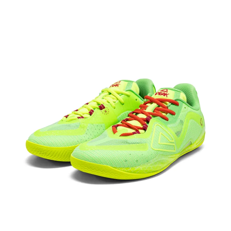 PEAK Cushioning, Slip Resistant, Abrasion Resistant, Coverage, Rebound Low Top Basketball Shoes Men's Shimmery Green-2