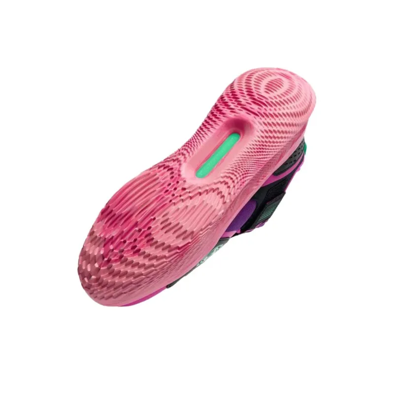 Under Armour FUTR X 4 Anti Slip Wear Resistant Low Top Basketball Shoes Unisex Purple-5