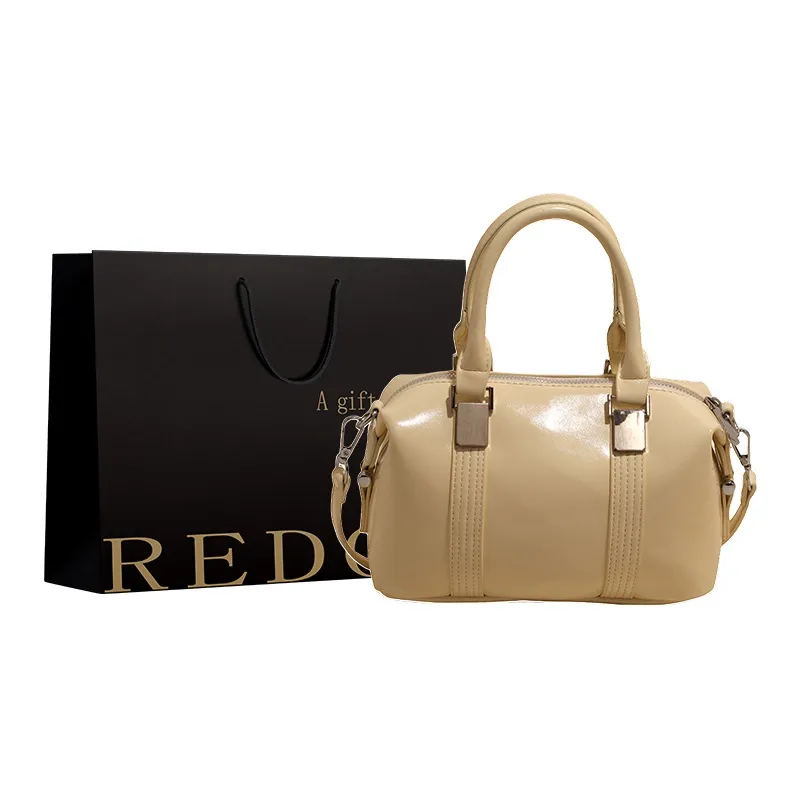 REDOO PU Boston Bag Shoulder Bag Handbag Women's Multicolor-3