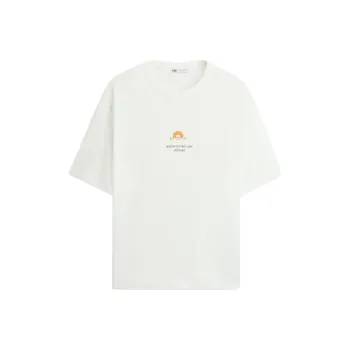 ZARA T Shirt Men's Frosted White