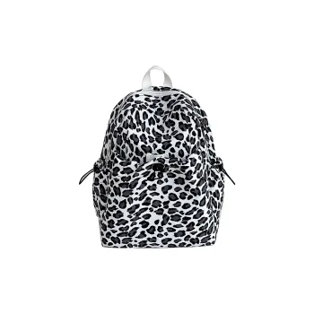 URBAN FOREST Nylon Backpack Unisex White/Blue/Brown