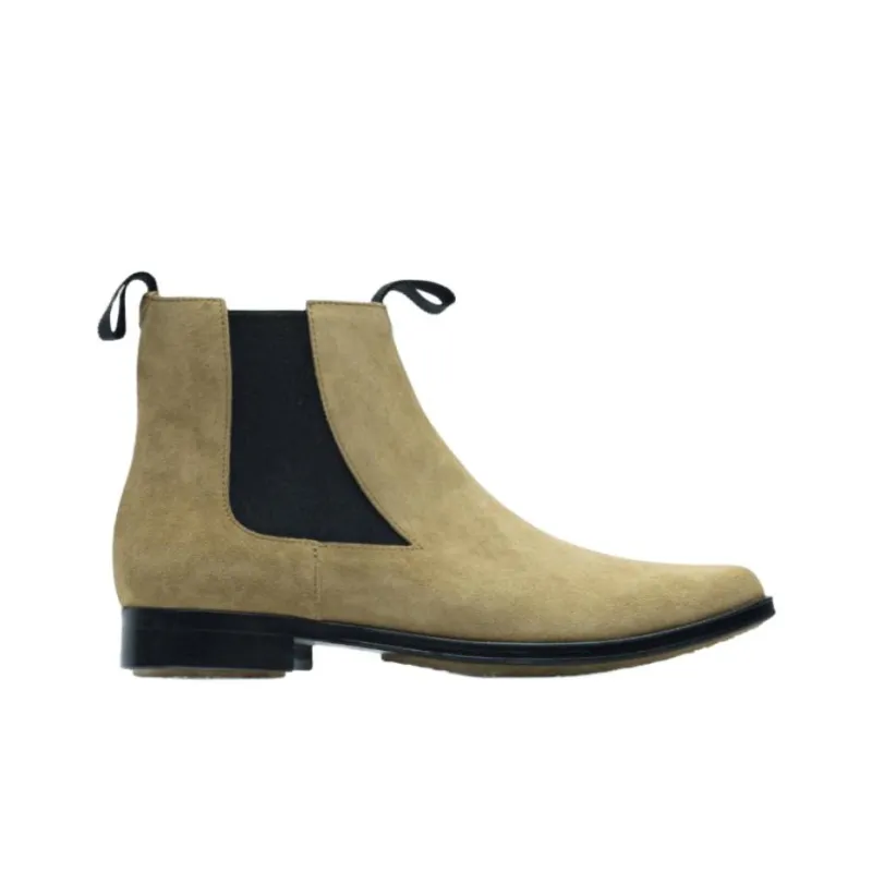 ADIEU PARIS Type 192 Short Chelsea Boots Women's Sand-1