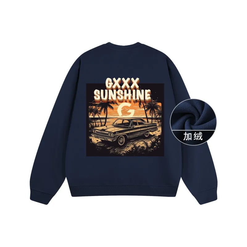 GXXX Pullover Crew Neck Sweatshirt Unisex-24