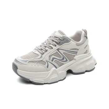 Love Elaine Slip Resistant, Breathable, Lightweight, Height Increasing Low Top Chunky Sneakers Women's