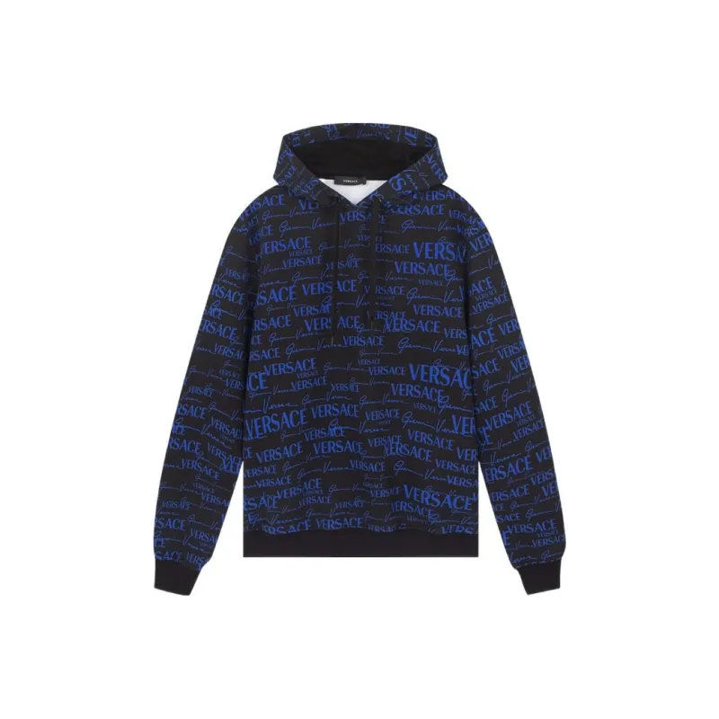 VERSACE Sweatshirts Men Blue-0