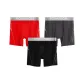 3 Pack-Red+Dark Gray+Black