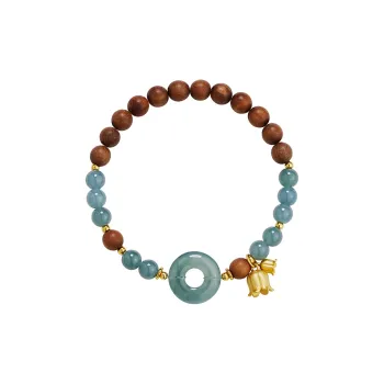 Phoenix Nirvana Ice Glutinous Blue Water Jadeite Bracelet Women's