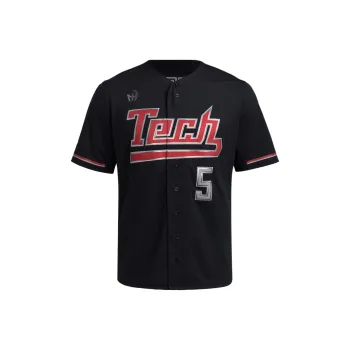 Adidas Free Shipping With AdiClub Texas Tech Strategy Full Button Jersey