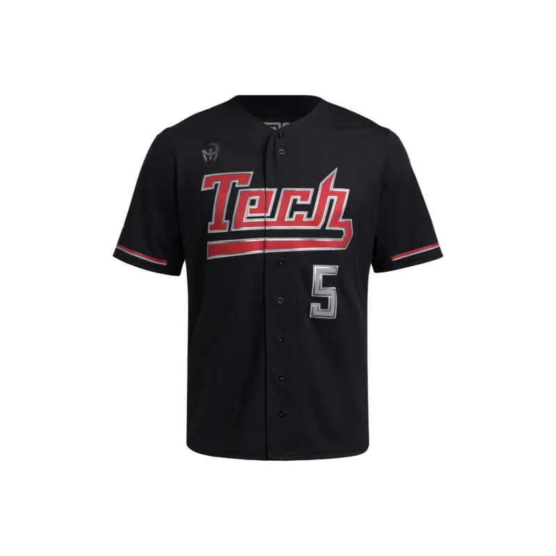 Adidas Free Shipping With AdiClub Texas Tech Strategy Full Button Jersey-0