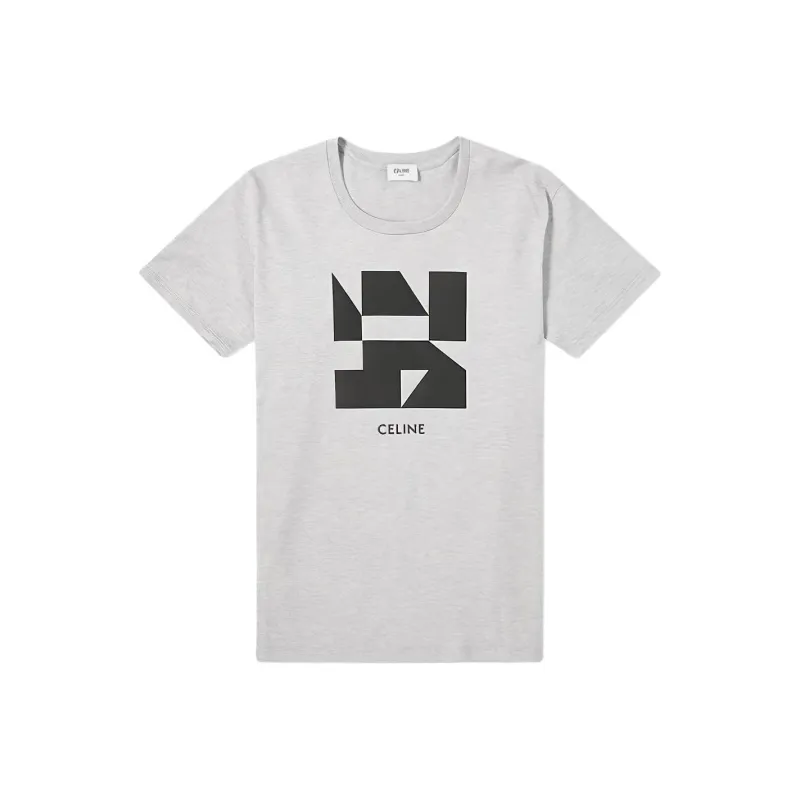 CELINE T Shirts Men Gray-0