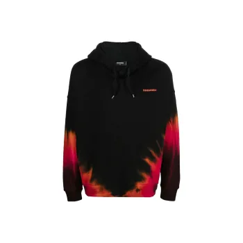 DSQUARED 2 Tie Dyed Drawstring Hoodie