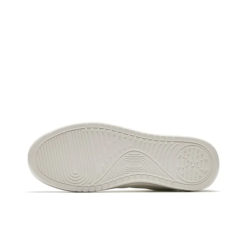 Anta Cushioning Height Increasing Lightweight Low Top Skateboard Shoes Men's White Gray-4