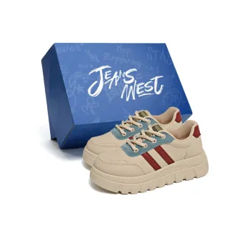 JEANSWEST Street Cortez Sports, Chinese Style Artistic Style Students Affordable Low Top Skateboard Shoes Women's