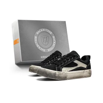 HACKBUTEER Low Top Canvas Shoes Men's