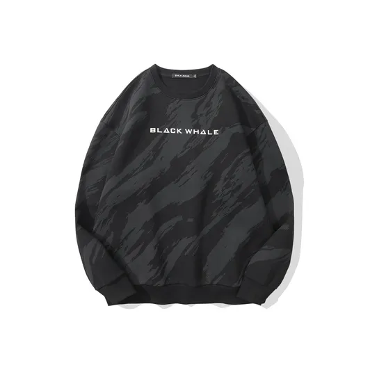 HLA JEANS Sweatshirts Men Black Pattern 13-0