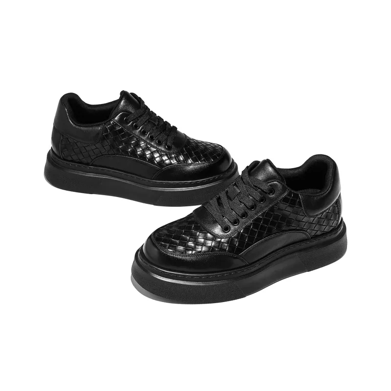 CHINT Low Top Skateboard Shoes Men's Black-1