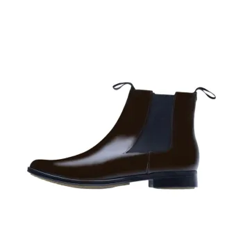 ADIEU PARIS Type 192 Short Chelsea Boots Women's Dark Brown